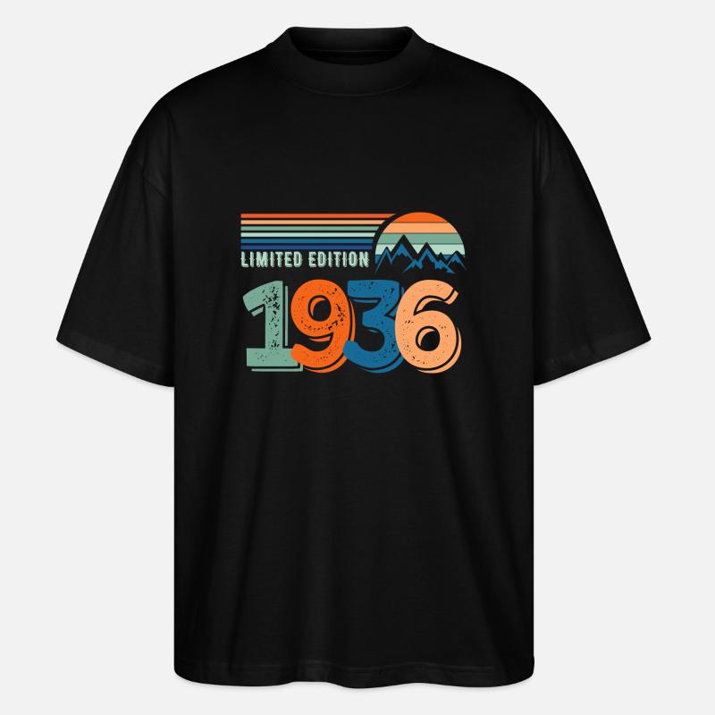 Limitierte Auflage 1936 - Stanley/Stella Oversized Unisex Bio T-Shirt Blaster 2.0 - Schwarz