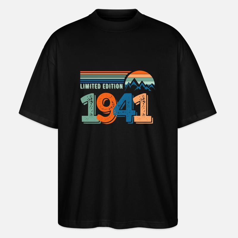 Limited edition 1941 - T-shirt bio Blaster 2.0 coupe oversize Stanley/Stella Unisexe - noir