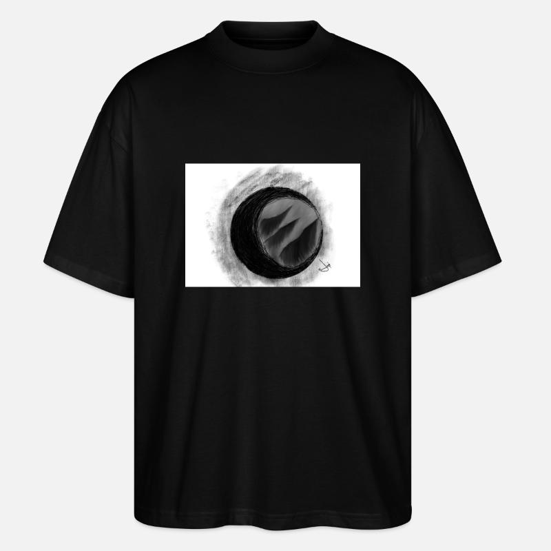 Final eclipse - Stanley/Stella Oversized Unisex Organic T-shirt Blaster 2.0 - black