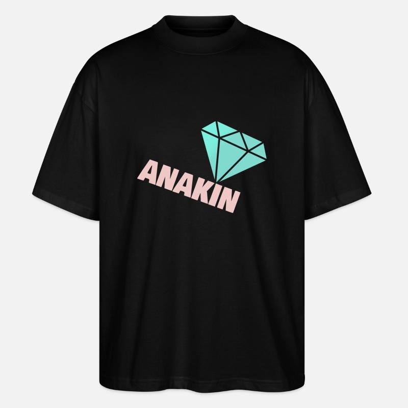 Edel Anakin - Stanley/Stella Oversized Unisex Bio T-Shirt Blaster 2.0 - Schwarz