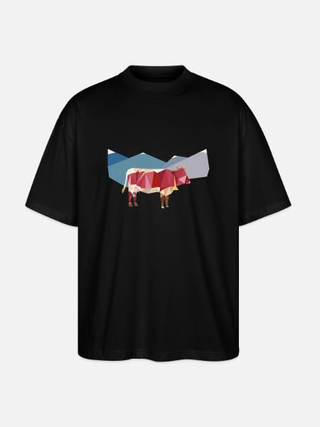 Pinzgauer ante alpes - Stanley/Stella Oversized Unisex Bio T-Shirt Blaster 2.0 - Schwarz