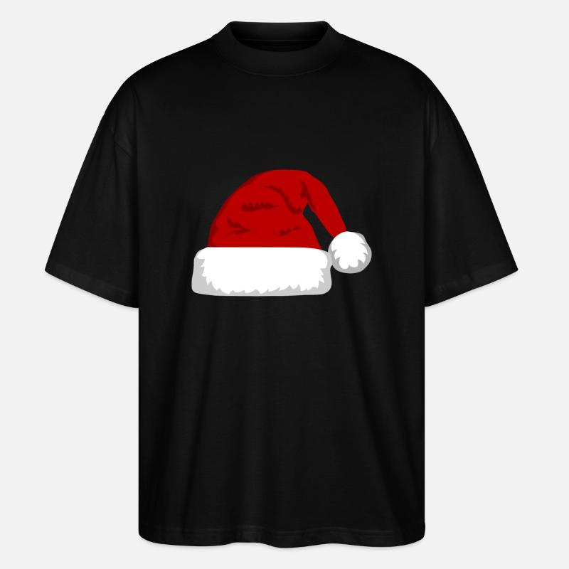 Weihnachtsmann Mütze - Stanley/Stella Oversized Unisex Bio T-Shirt Blaster 2.0 - Schwarz