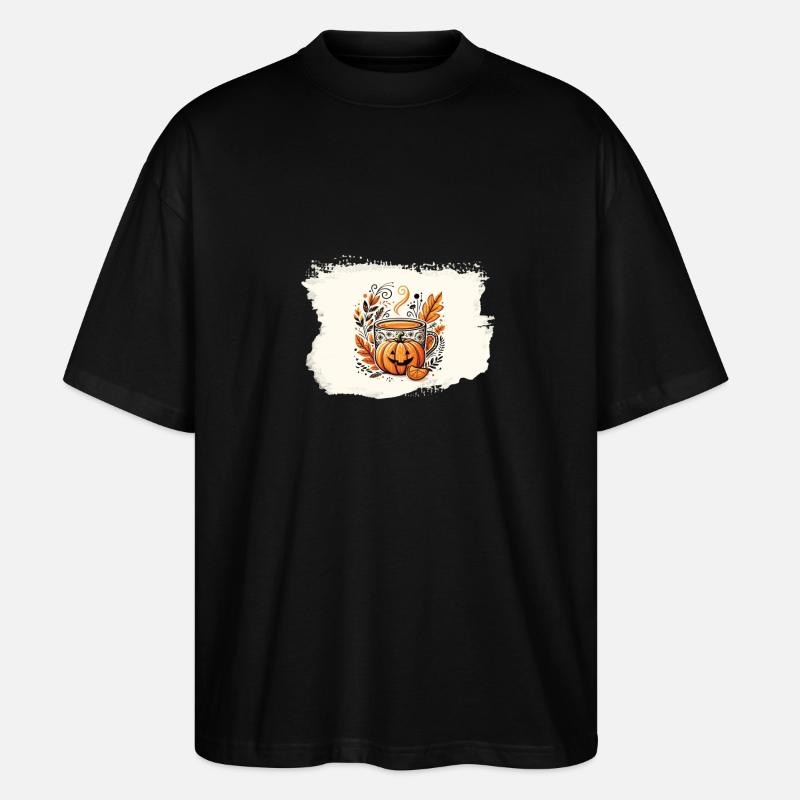 Herbstliebe - Stanley/Stella Oversized Unisex Bio T-Shirt Blaster 2.0 - Schwarz
