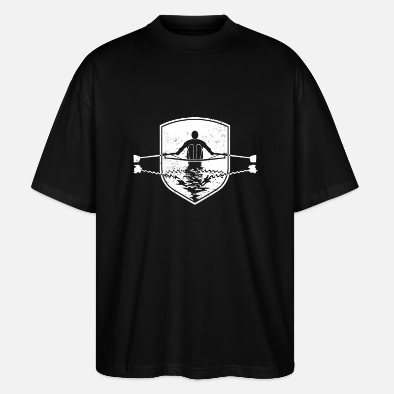 Rudern - Stanley/Stella Oversized Unisex Bio T-Shirt Blaster 2.0 - Schwarz