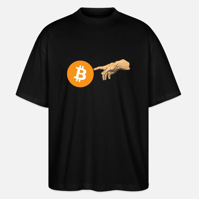Krypto Creation Hand 1 - Stanley/Stella Oversized Unisex Bio T-Shirt Blaster 2.0 - Schwarz