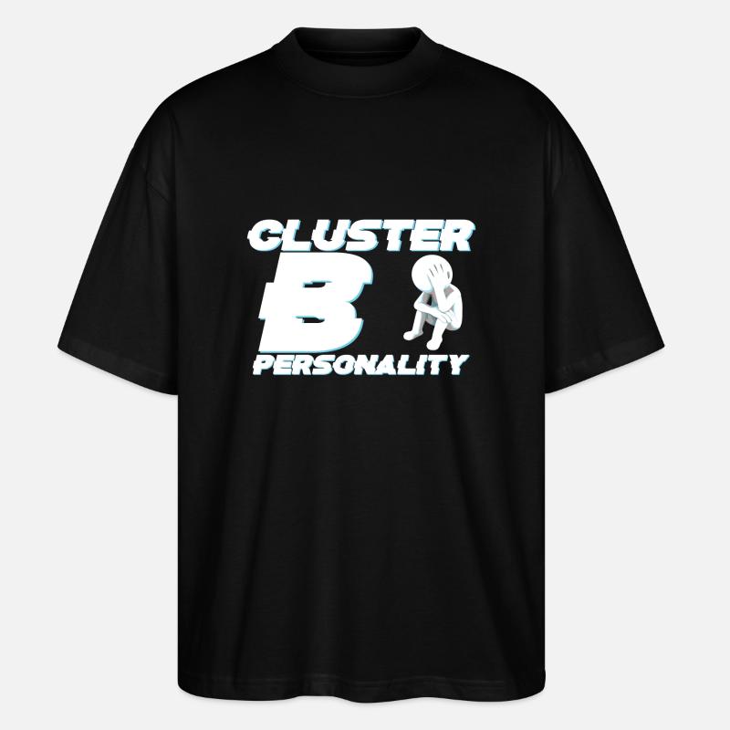 Cluster B - Stanley/Stella Oversized Unisex Bio T-Shirt Blaster 2.0 - Schwarz
