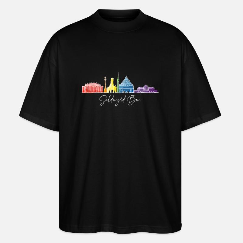Stuttgart Bua - Stanley/Stella Oversized Unisex Bio T-Shirt Blaster 2.0 - Schwarz