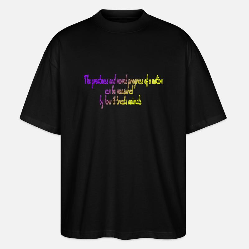 Die Größe einer Nation - Stanley/Stella Oversized Unisex Bio T-Shirt Blaster 2.0 - Schwarz