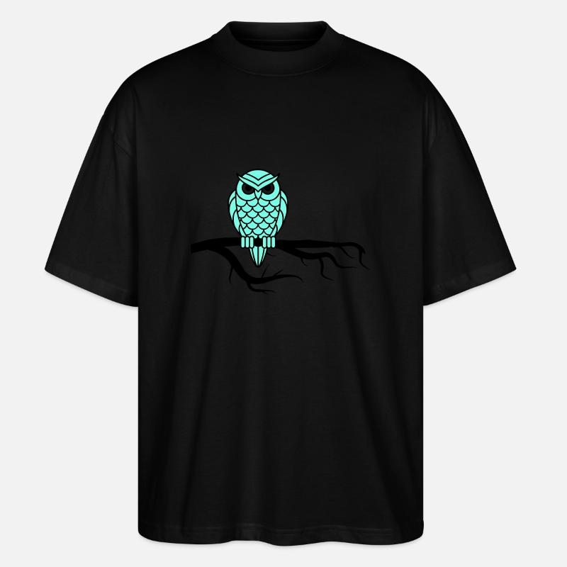 nightowl 01 - Stanley/Stella Oversized Unisex Bio T-Shirt Blaster 2.0 - Schwarz