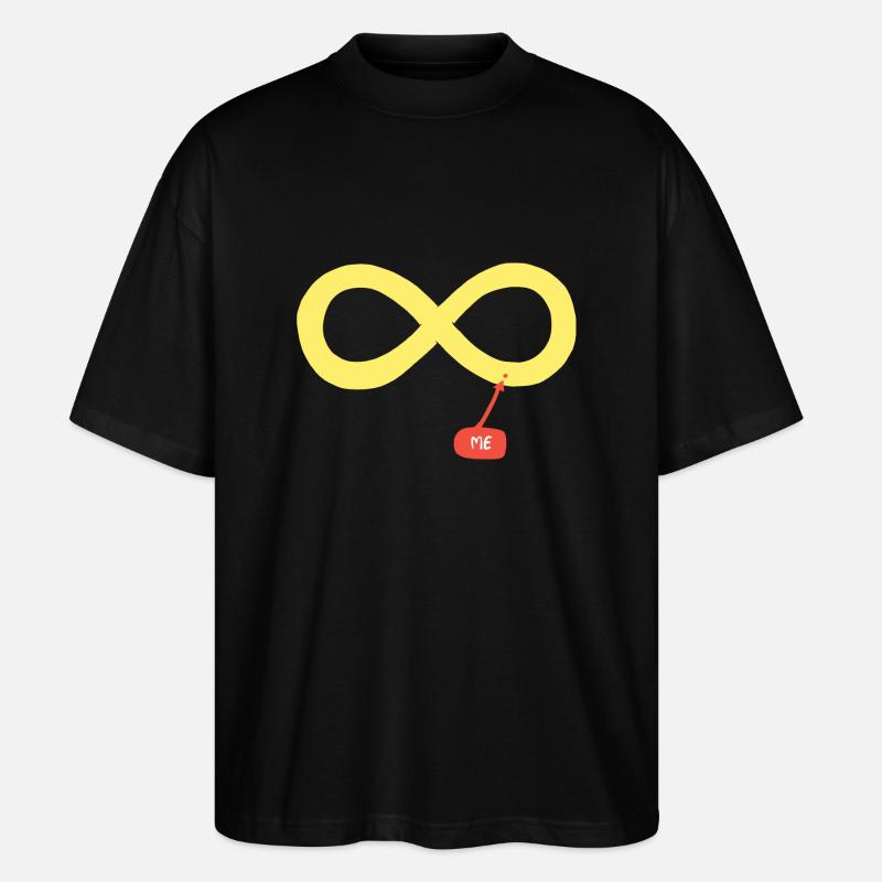 Me and infinity - Stanley/Stella Oversized Unisex Organic T-shirt Blaster 2.0 - black