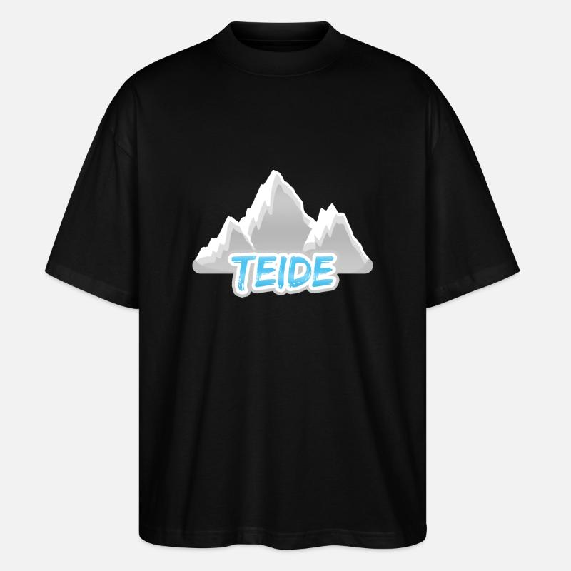 Berg Teide - Stanley/Stella Oversized Unisex Bio T-Shirt Blaster 2.0 - Schwarz