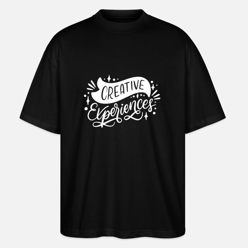 Idee Kreativ Schrift - Stanley/Stella Oversized Unisex Bio T-Shirt Blaster 2.0 - Schwarz
