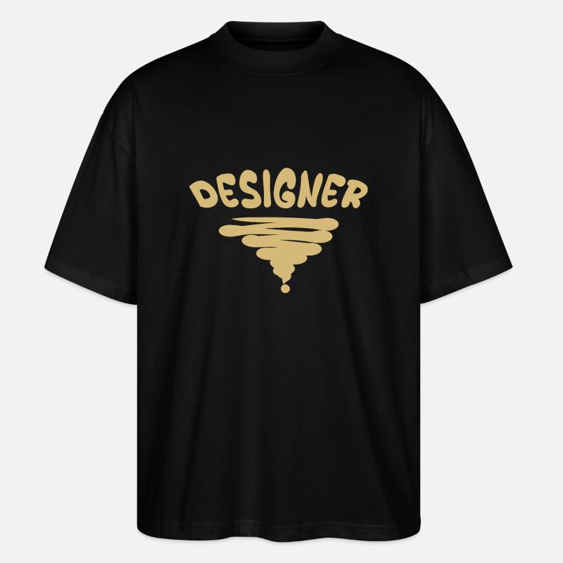 Designer als Beruf - Stanley/Stella Oversized Unisex Bio T-Shirt Blaster 2.0 - Schwarz