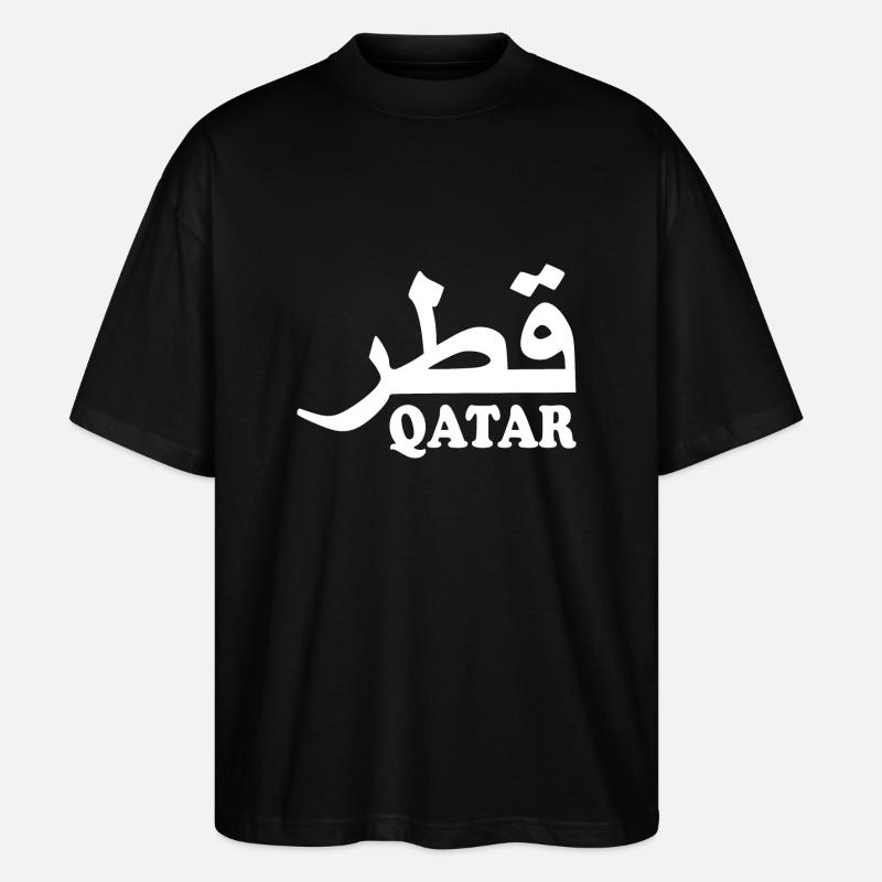 Qatar - Stanley/Stella Oversized Unisex Bio T-Shirt Blaster 2.0 - Schwarz