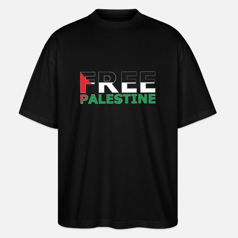 FREIER PALÄSTINA - Stanley/Stella Oversized Unisex Bio T-Shirt Blaster 2.0 - Schwarz
