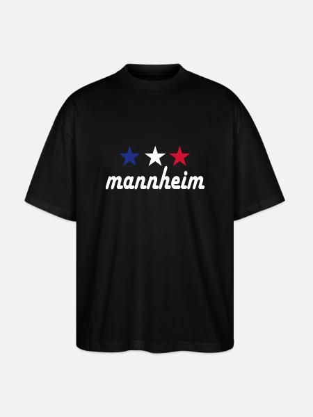 Mannheim Monnem Mannheimat - Stanley/Stella Oversized Unisex Organic T-shirt Blaster 2.0 - black
