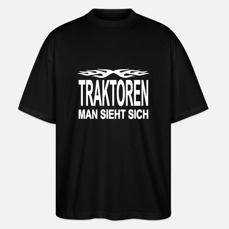 Traktor - Stanley/Stella Oversized Unisex Bio T-Shirt Blaster 2.0 - Schwarz