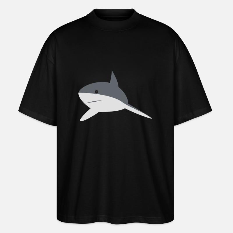 shark - Stanley/Stella Oversized Unisex Bio T-Shirt Blaster 2.0 - Schwarz