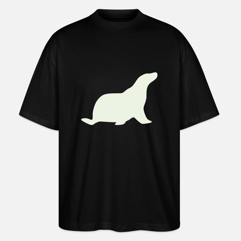 robbe white - Stanley/Stella Oversized Unisex Bio T-Shirt Blaster 2.0 - Schwarz