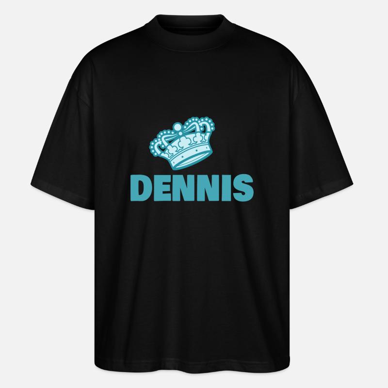Vorname Dennis - Stanley/Stella Oversized Unisex Bio T-Shirt Blaster 2.0 - Schwarz