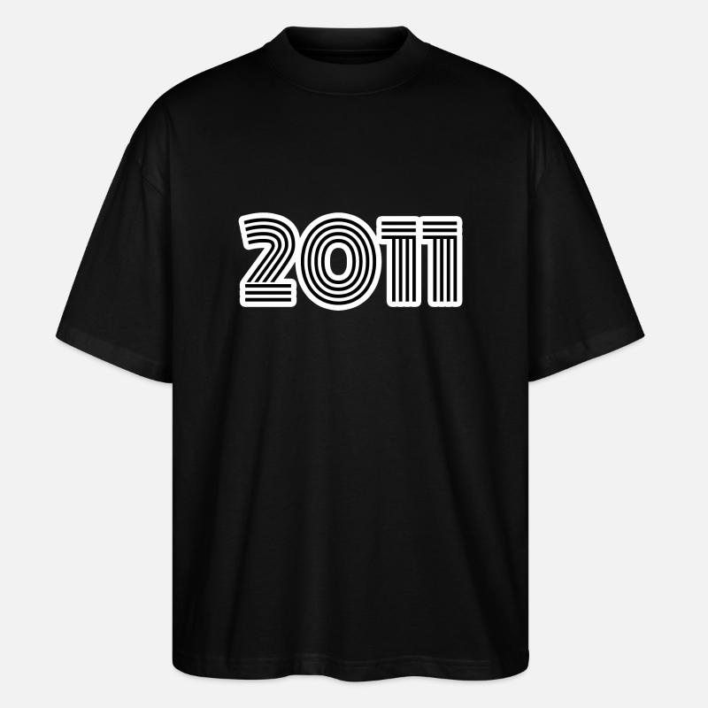 Année de naissance 2011 - T-shirt bio Blaster 2.0 coupe oversize Stanley/Stella Unisexe - noir