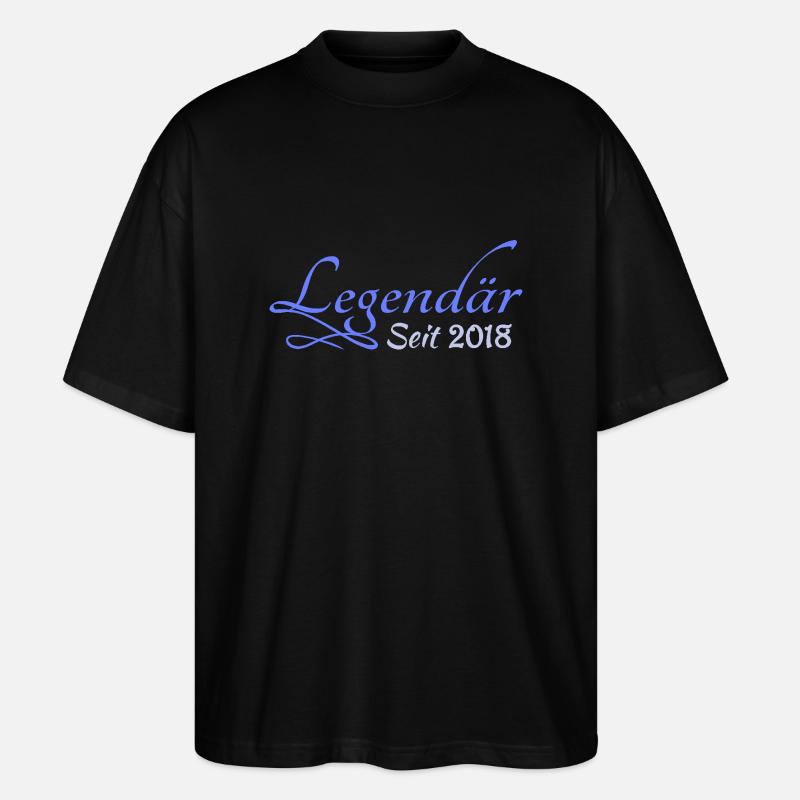 2018 2018 - Stanley/Stella Oversized Unisex Bio T-Shirt Blaster 2.0 - Schwarz