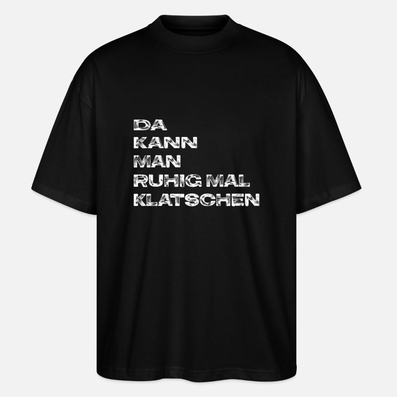 Klatschen - Stanley/Stella Oversized Unisex Bio T-Shirt Blaster 2.0 - Schwarz