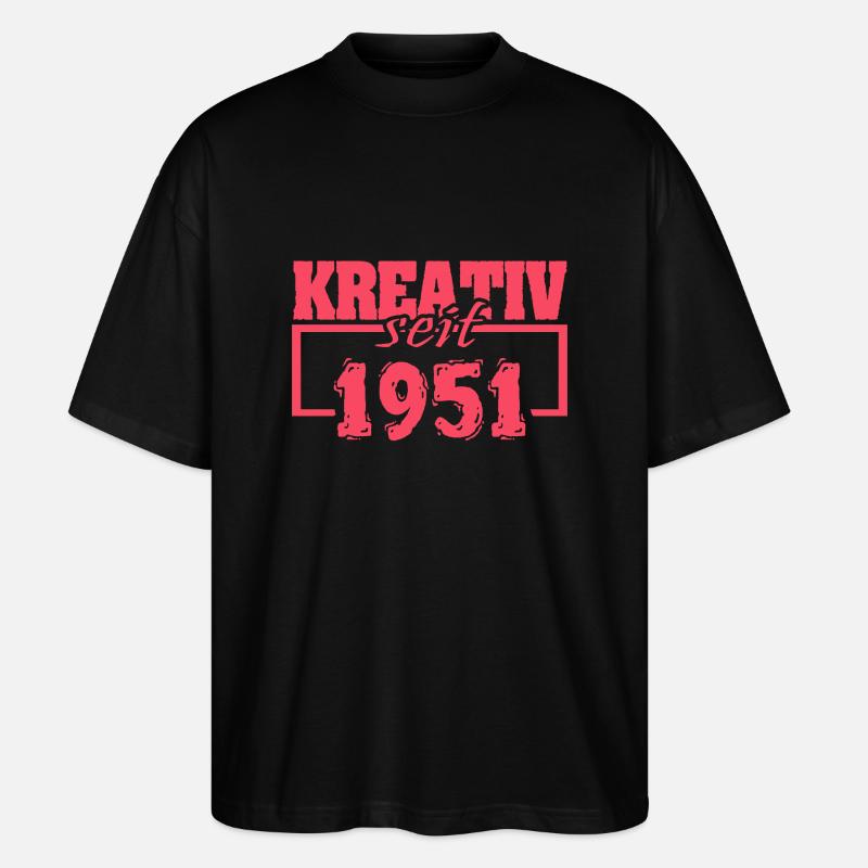 1951 - T-shirt bio Blaster 2.0 coupe oversize Stanley/Stella Unisexe - noir
