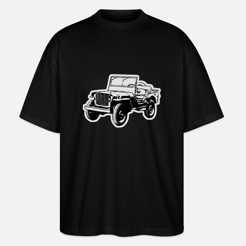 Willys Jeep - T-shirt bio Blaster 2.0 coupe oversize Stanley/Stella Unisexe - noir