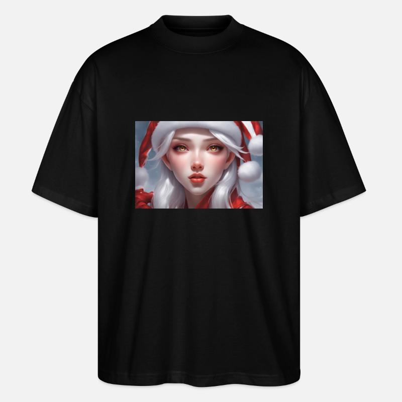 Verträumte Weihnachtsmannfrau - Stanley/Stella Oversized Unisex Bio T-Shirt Blaster 2.0 - Schwarz