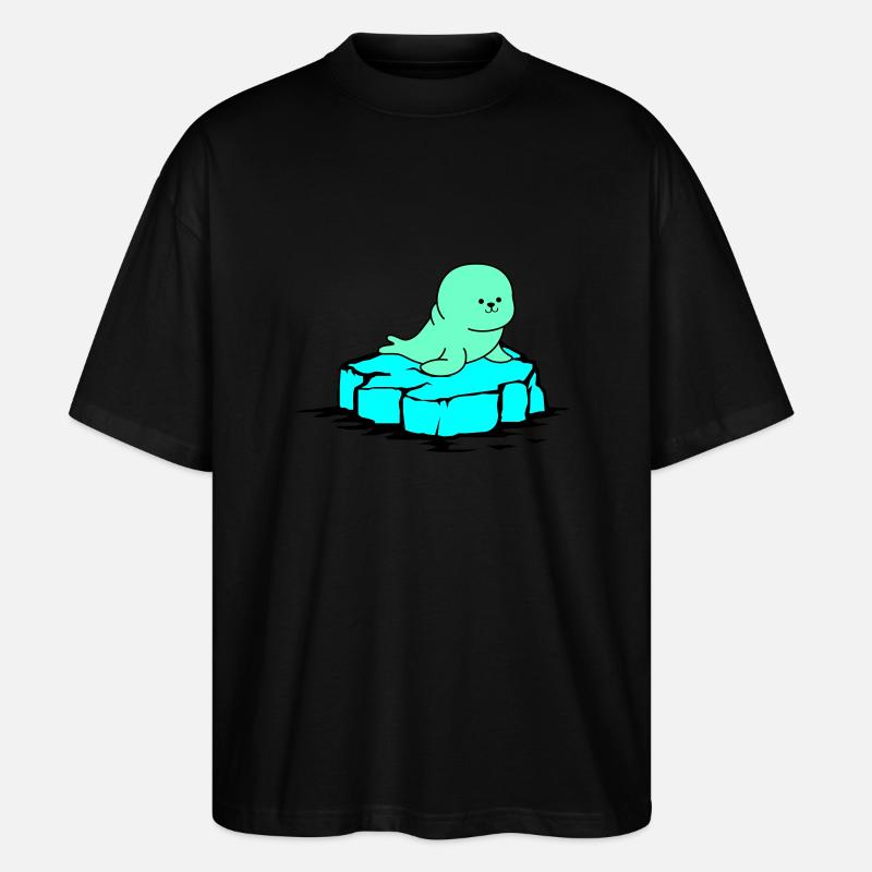 robbe eisscholle - Stanley/Stella Oversized Unisex Bio T-Shirt Blaster 2.0 - Schwarz
