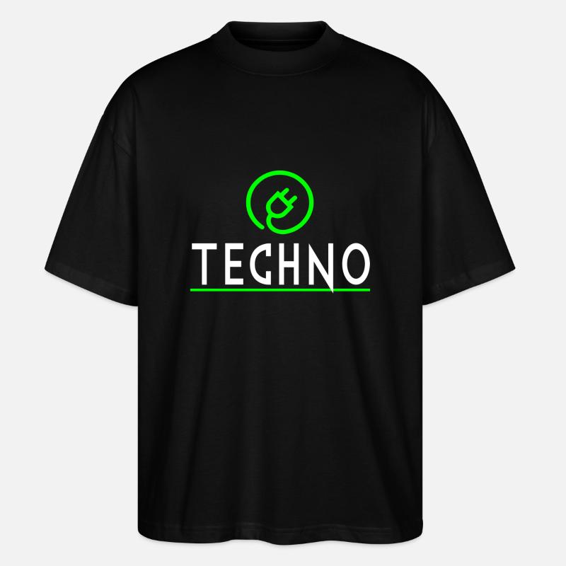 techno - T-shirt bio Blaster 2.0 coupe oversize Stanley/Stella Unisexe - noir
