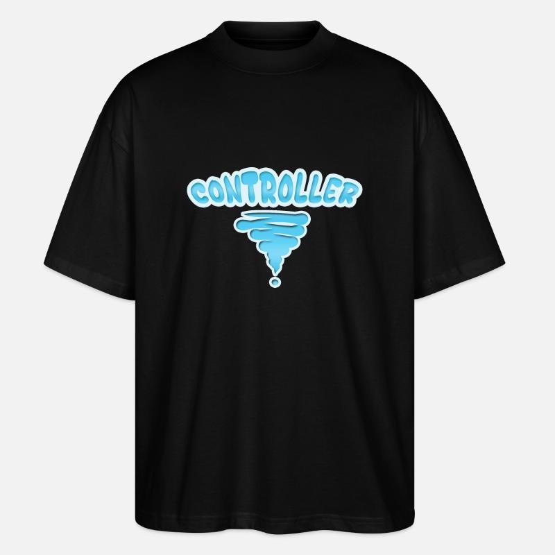 Controller als Beruf - Stanley/Stella Oversized Unisex Bio T-Shirt Blaster 2.0 - Schwarz