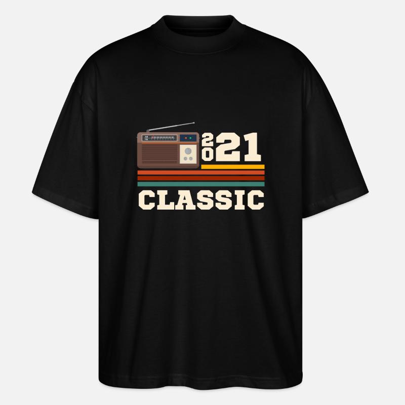 Retro-Klassiker 2021 Jubiläum - Stanley/Stella Oversized Unisex Bio T-Shirt Blaster 2.0 - Schwarz