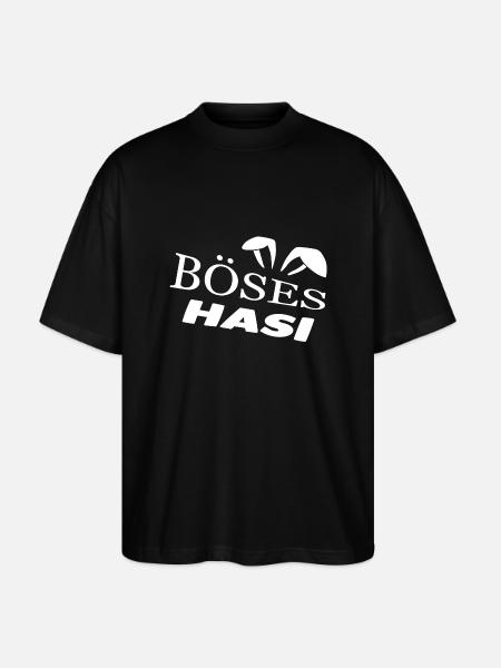 Hasi - Stanley/Stella Oversized Unisex Bio T-Shirt Blaster 2.0 - Schwarz