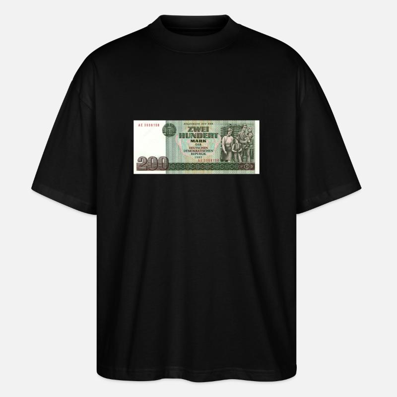 200 marks der ddr - T-shirt bio Blaster 2.0 coupe oversize Stanley/Stella Unisexe - noir