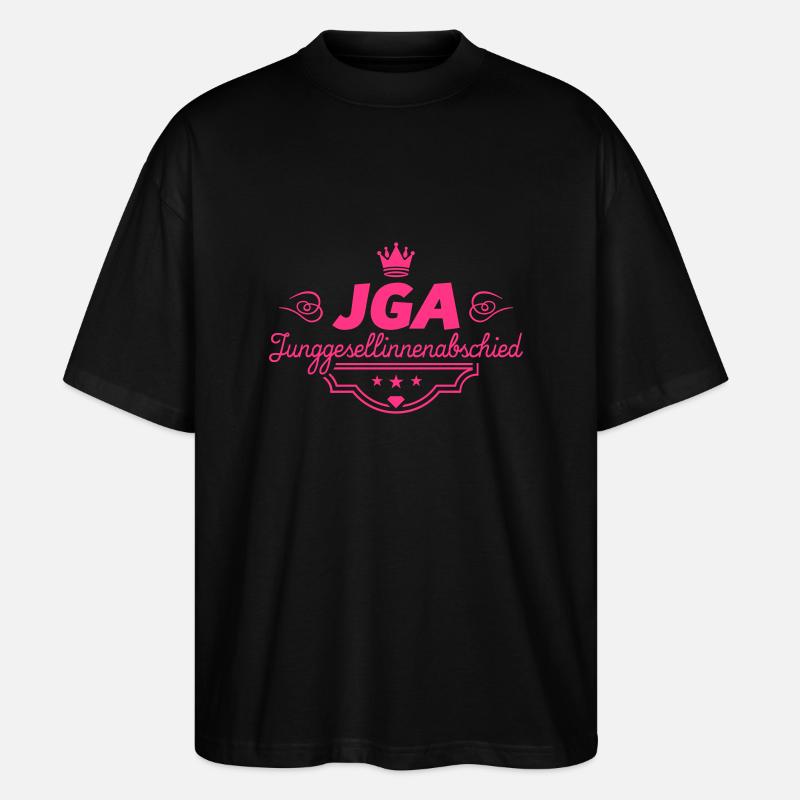 junggesellinnenabschied - Stanley/Stella Oversized Unisex Bio T-Shirt Blaster 2.0 - Schwarz