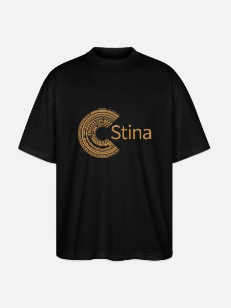 Pour Stina - T-shirt bio Blaster 2.0 coupe oversize Stanley/Stella Unisexe - noir