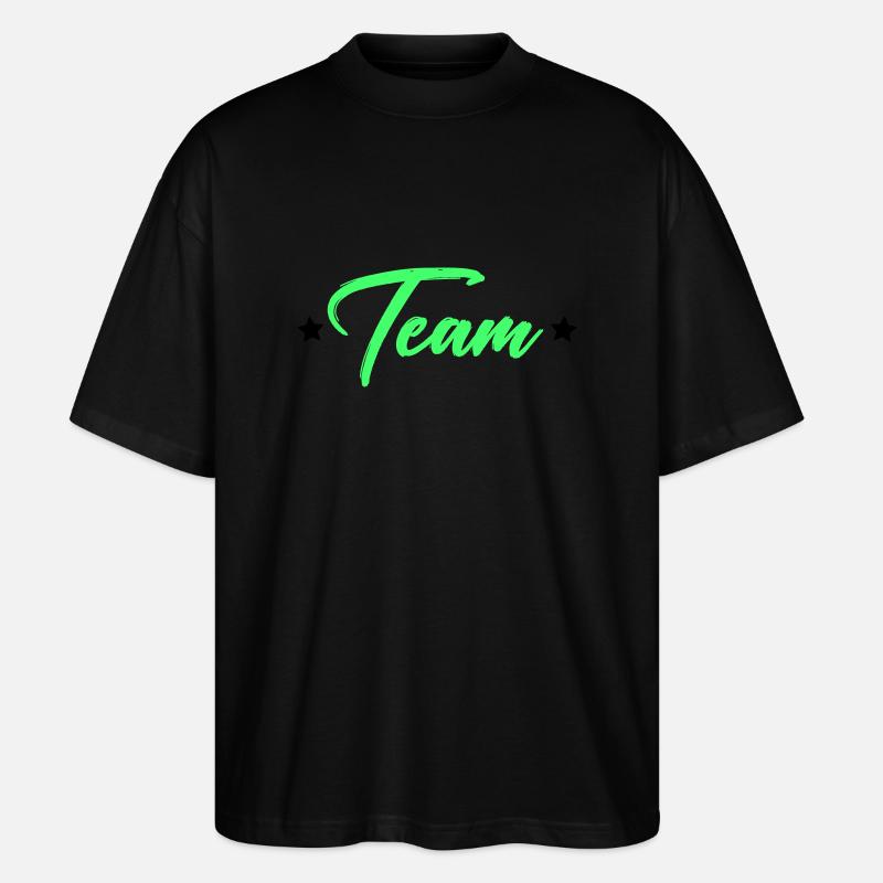 équipe - T-shirt bio Blaster 2.0 coupe oversize Stanley/Stella Unisexe - noir