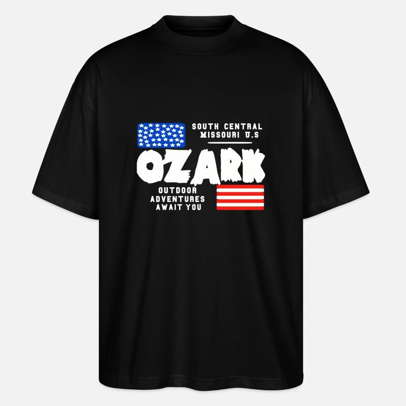 Missouri Ozark - T-shirt bio Blaster 2.0 coupe oversize Stanley/Stella Unisexe - noir