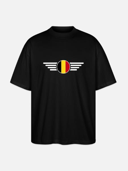 Belgium Style T-Shirt - Stanley/Stella Oversized Unisex Organic T-shirt Blaster 2.0 - black