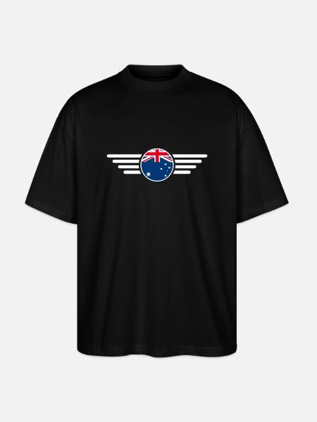 Australia Style Design T-Shirt - Stanley/Stella Oversized Unisex Organic T-shirt Blaster 2.0 - black