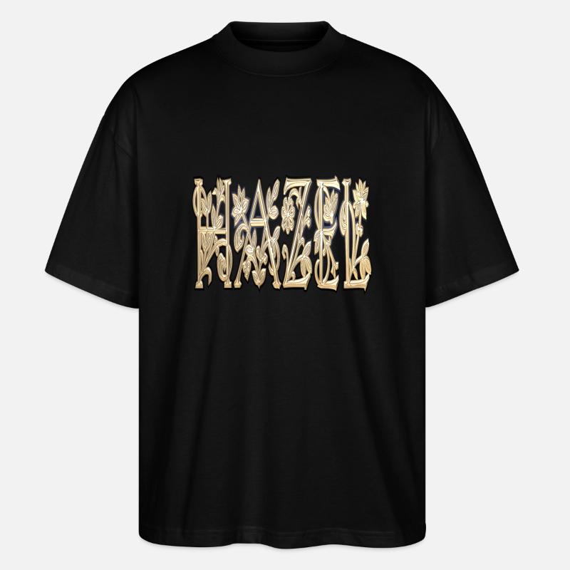 hazel - Stanley/Stella Oversized Unisex Bio T-Shirt Blaster 2.0 - Schwarz
