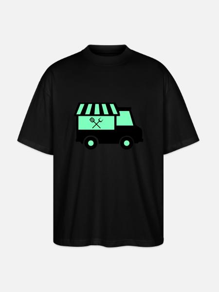 Food Truck - Stanley/Stella Oversized Unisex Organic T-shirt Blaster 2.0 - black