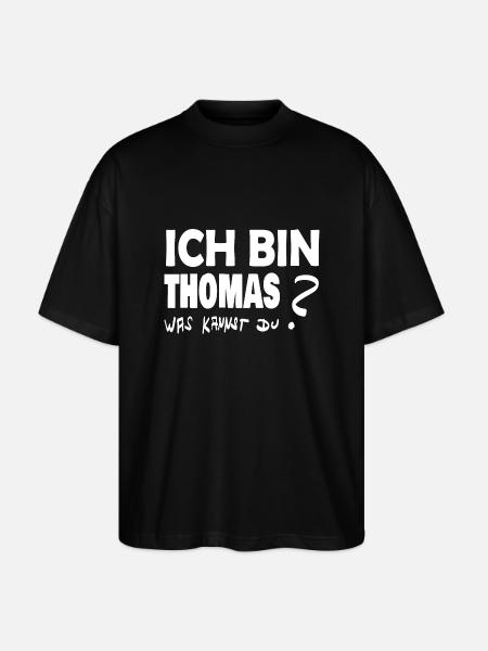 Gift for Thomas - Stanley/Stella Oversized Unisex Organic T-shirt Blaster 2.0 - black