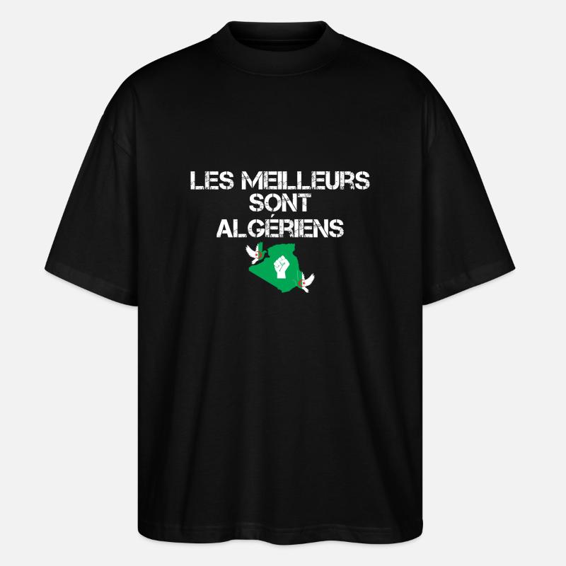 Les meilleurs sont Algériens - T-shirt bio Blaster 2.0 coupe oversize Stanley/Stella Unisexe - noir