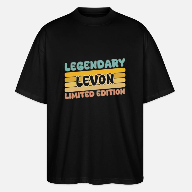Levon comme nom - T-shirt bio Blaster 2.0 coupe oversize Stanley/Stella Unisexe - noir