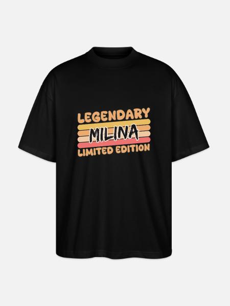 Milina - T-shirt bio Blaster 2.0 coupe oversize Stanley/Stella Unisexe - noir