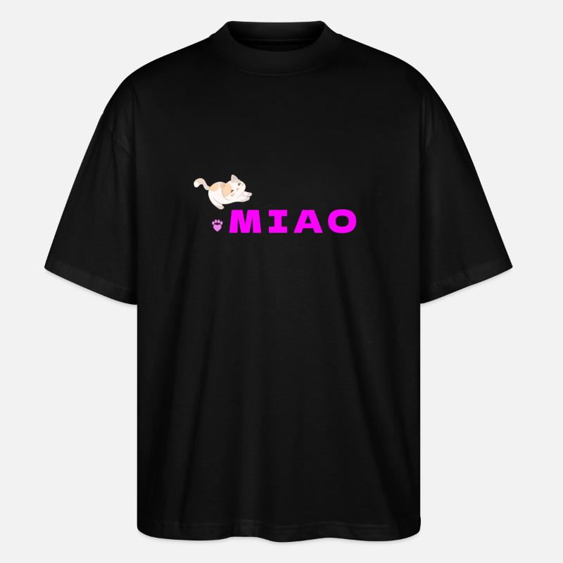 Miaulement Joyeux - Stanley/Stella Oversized Unisex Bio T-Shirt Blaster 2.0 - Schwarz