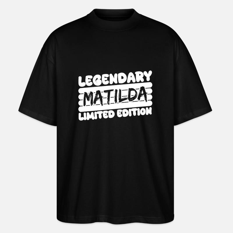 Nom : Matilda - T-shirt bio Blaster 2.0 coupe oversize Stanley/Stella Unisexe - noir